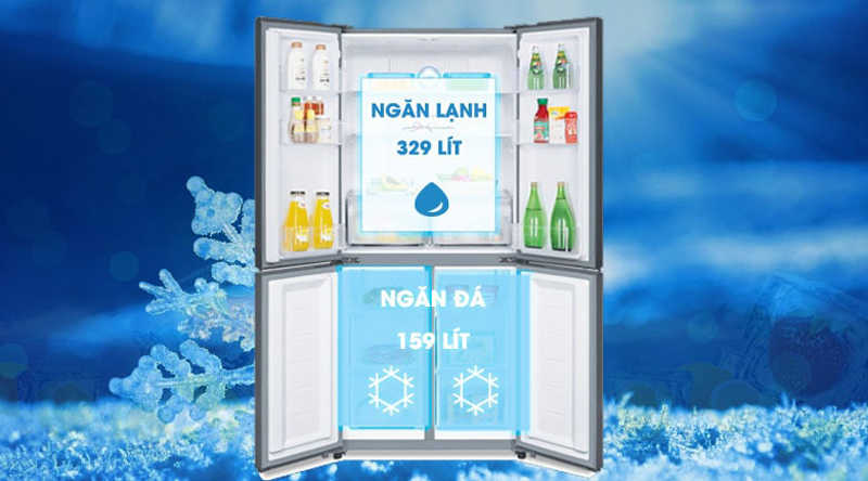 Tủ lạnh Samsung Inverter 488 lít RF48A4010M9/SV - Hàng chính hãng