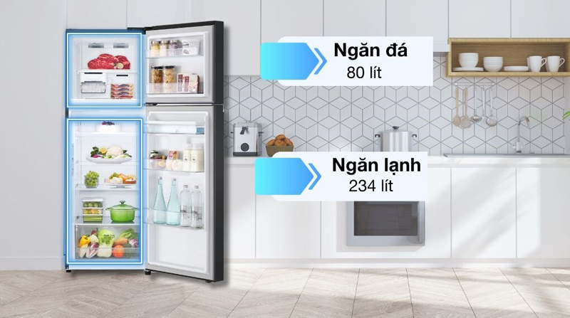 Tủ lạnh LG inverter 314 lít LTD31BLM - Hàng chính hãng