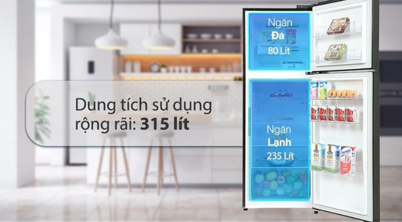 Tủ lạnh LG inverter LTB31BLM  - Hàng chính hãng
