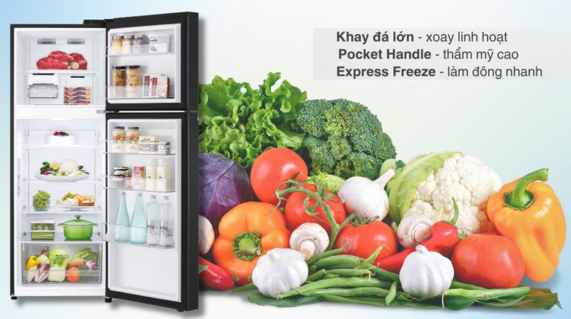 Tủ lạnh LG inverter LTB31BLM  - Hàng chính hãng