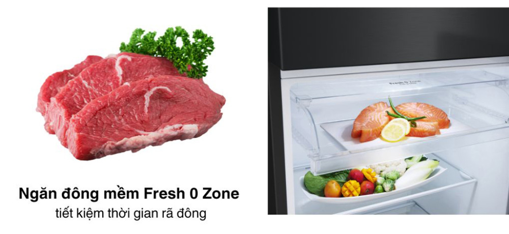 Tủ lạnh LG inverter 334 lít LTD33BLM - Hàng chính hãng