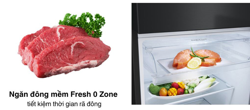 Tủ lạnh LG inverter 374 lít LTD37BLM - Hàng chính hãng
