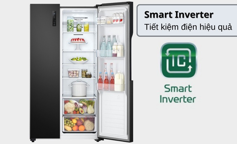 Tủ lạnh LG Inverter 519 lít GR-B256BL - Hàng chính hãng