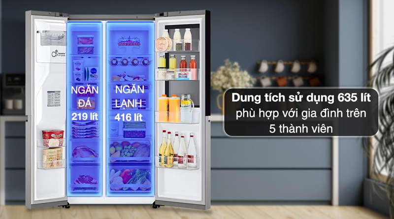 Dung tích lớn phù hợp cho gia đình đông người