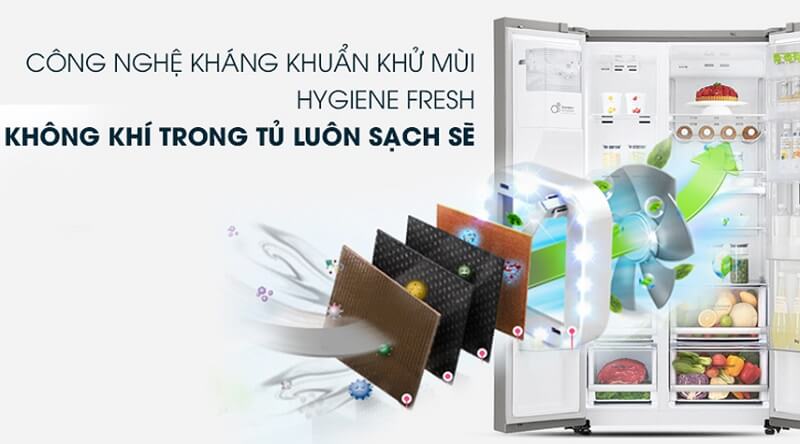 Khử mùi diệt khuẩn với bộ lọc Hygiene FRESH+