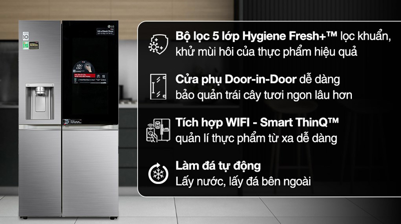 Tủ có nhiều tính năng ưu việt