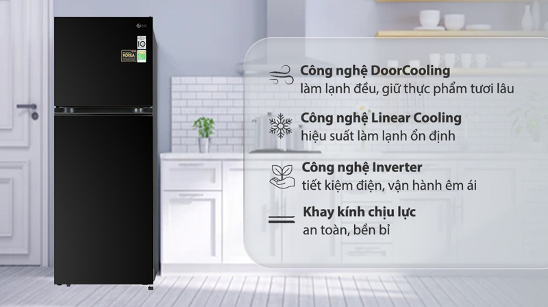 Tủ lạnh LG Inverter 315 Lít GN-M312BL - Hàng chính hãng