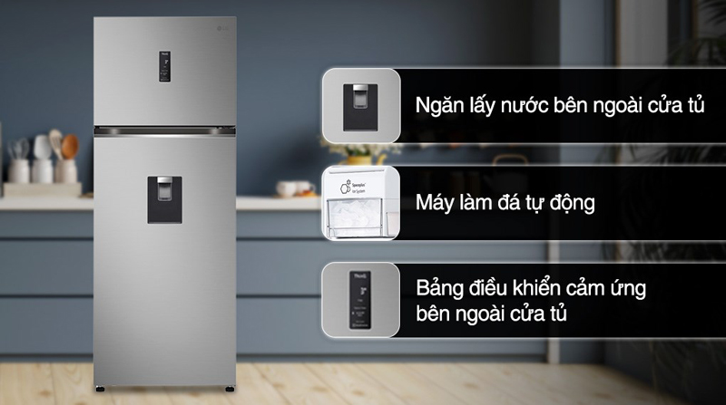 Tủ lạnh LG inverter 459 lít LTD46SVMA - Hàng chính hãng