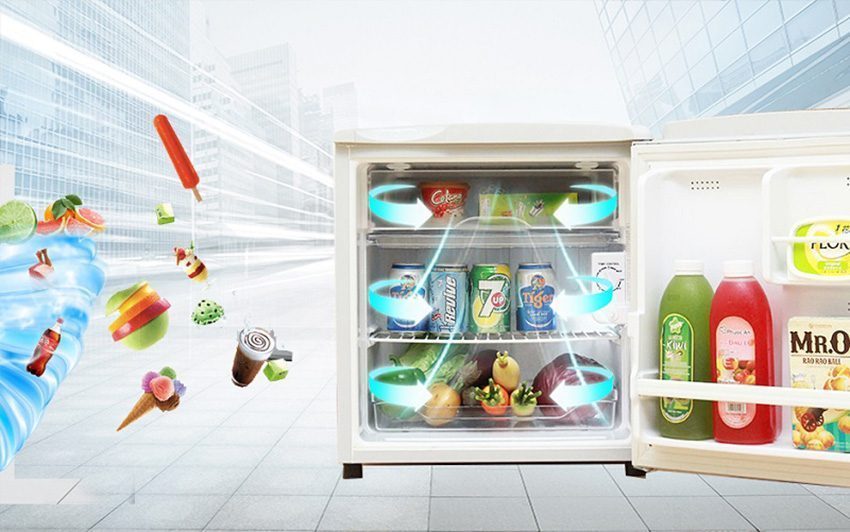Tủ lạnh mini Aqua AQR-55AR - Hàng chính hãng