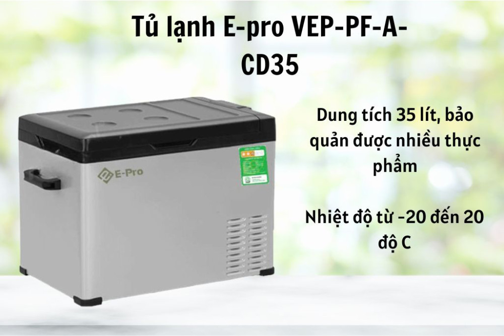 Tủ lạnh di động thông minh E-pro VEP-PF-A-CD35 - Hàng chính hãng