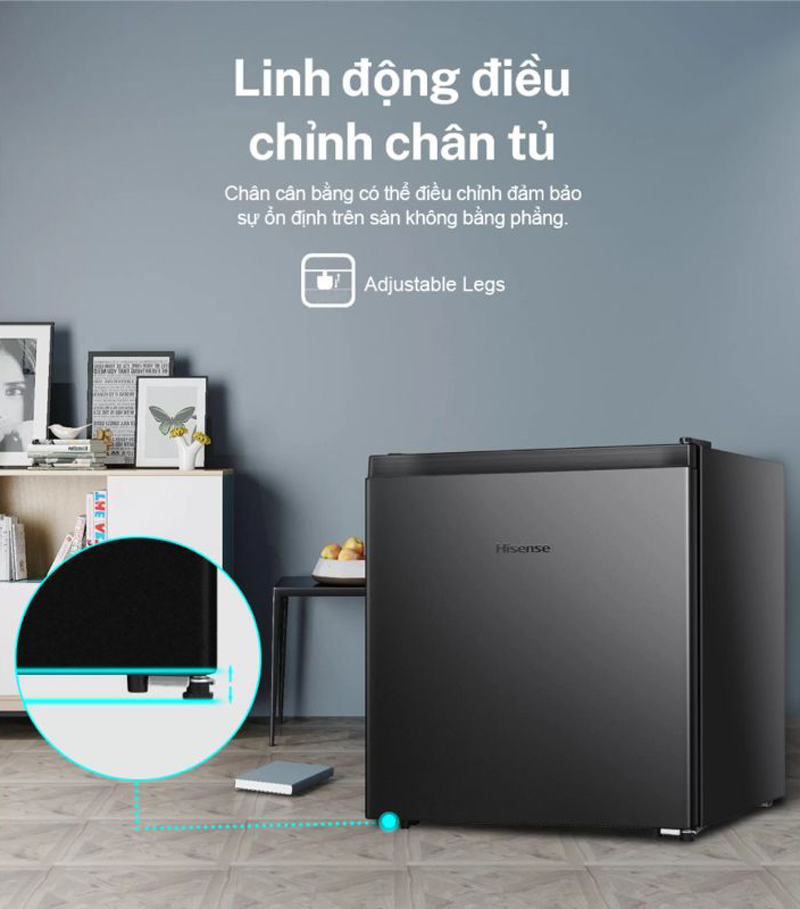 Tủ lạnh mini Hisense HR05DB 45 lít - Hàng chính hãng