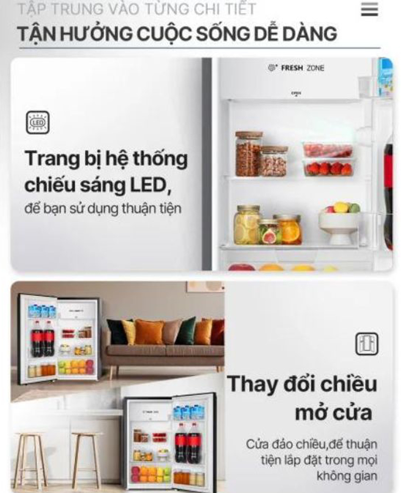 Tủ lạnh mini Hisense HR09DB ( 90 lít) - Hàng chính hãng