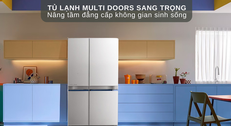 Tủ lạnh Mitsubishi Electric Inverter 635 lít MR-LA78ER-GSL - Hàng chính hãng