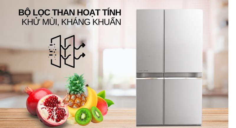 Tủ lạnh Mitsubishi Electric Inverter 635 lít MR-LA78ER-GSL - Hàng chính hãng