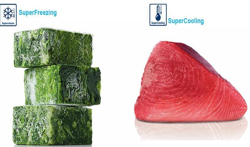 Chức năng SuperFreezing của Tủ lạnh ngăn đá dưới Bosch KGN56LB400