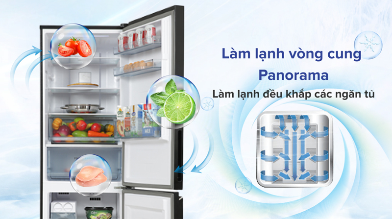 Tủ lạnh Panasonic Inverter 325 lít NR-BC361VGMV - Hàng chính hãng