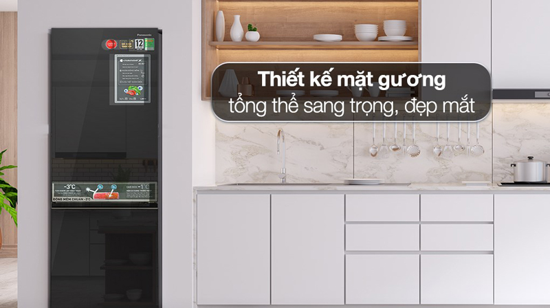 Tủ lạnh Panasonic Inverter 325 lít NR-BC361VGMV - Hàng chính hãng