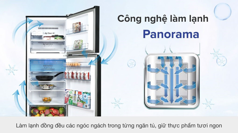 Tủ lạnh Panasonic inverter 326 lít NR-TL351VGMV - Hàng chính hãng