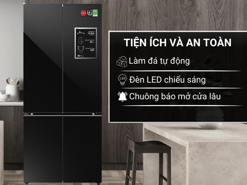 Tủ lạnh Panasonic inverter 510 lít NR-X561BK-VN - Hàng chính hãng