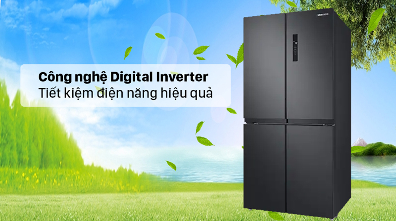 Tủ lạnh Samsung Inverter RF48A4000B4/SV ( 488 lít ) - Hàng chính hãng