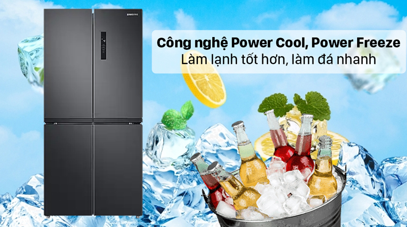 Tủ lạnh Samsung Inverter RF48A4000B4/SV ( 488 lít ) - Hàng chính hãng