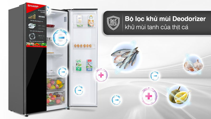 Kháng khuẩn và khử mùi hiệu quả với bộ lọc kháng khuẩn Deodorizer