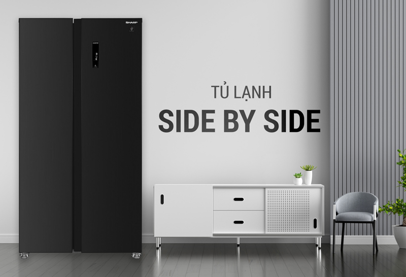 Tủ lạnh Sharp Inverter 600 lít SJ-SBXP600VG-BK - Hàng chính hãng