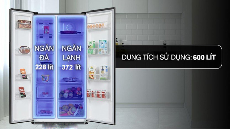 Tủ lạnh Sharp Inverter 600 lít SJ-SBXP600VG-BK - Hàng chính hãng