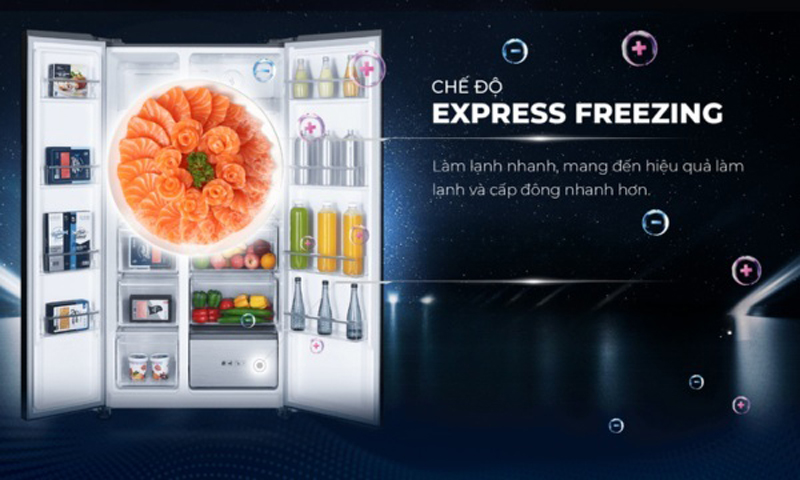 Tủ lạnh Sharp Inverter 600 lít SJ-SBXP600VG-BK - Hàng chính hãng