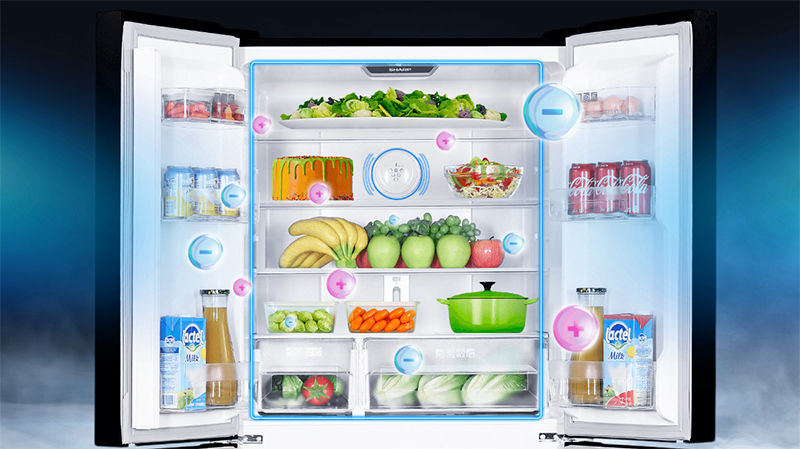 Tủ lạnh Sharp Inverter 401 lít SJ-FXP480VG-CH - Hàng chính hãng