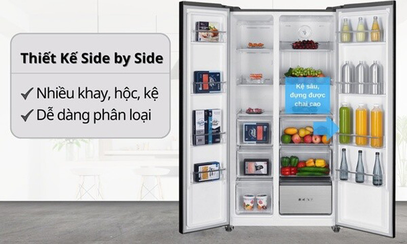 Tủ lạnh Sharp Inverter 532 lít SJ-SBX530V-SL - Hàng chính hãng