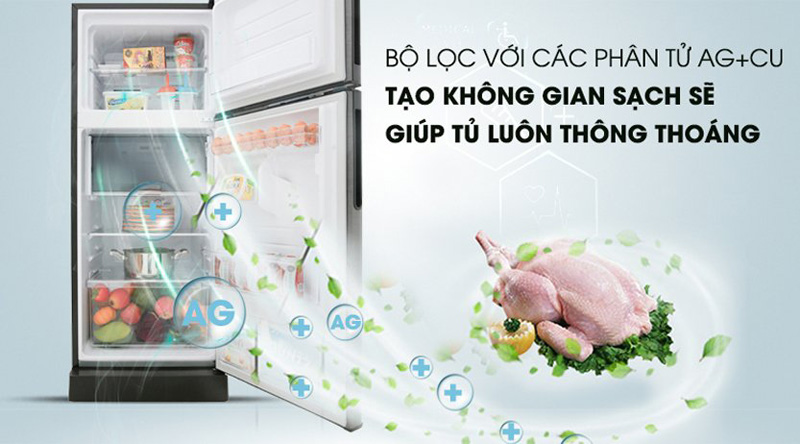 Công nghệ Nano Ag+ kháng khuẩn, khử mùi hiệu quả