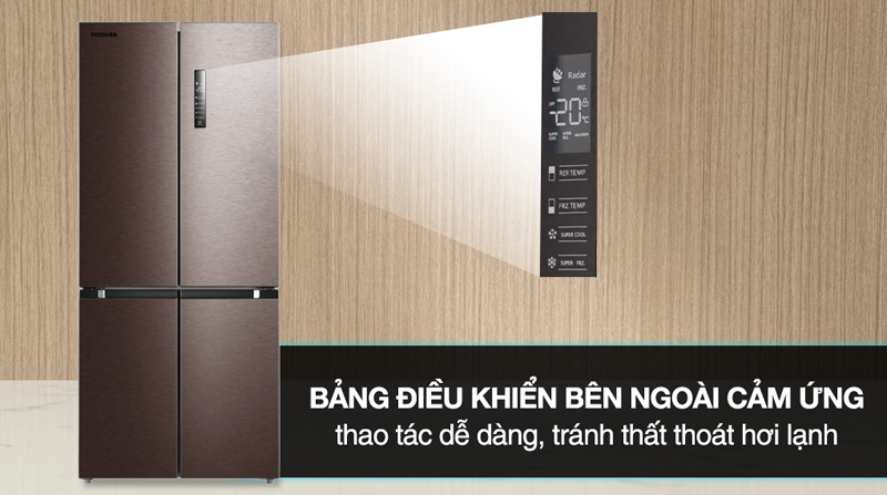 Tủ lạnh Toshiba Inverter 511 lít GR-RF610WE-PMV(37)-SG - Hàng chính hãng