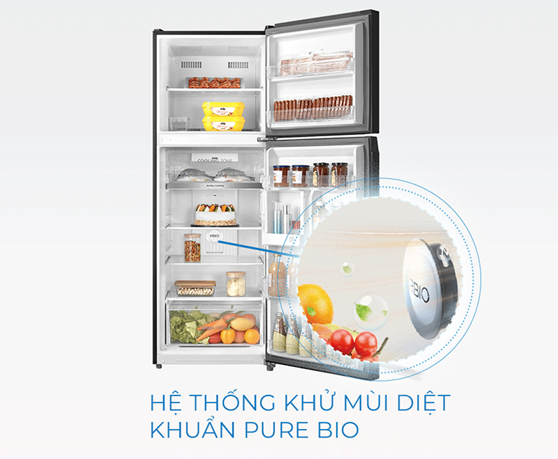 Tủ lạnh Toshiba Inverter 312 lít GR-RT400WE-PMV(06)-MG - Hàng chính hãng