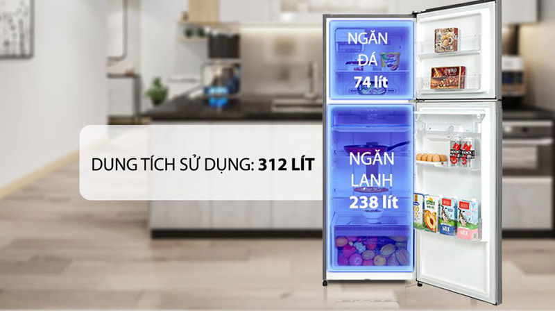 Tủ lạnh Electrolux inverter 312 lít ETB3440M-H - Hàng chính hãng
