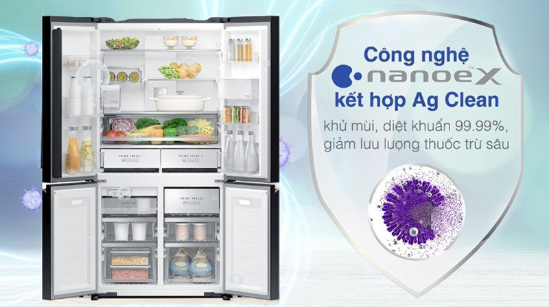 Tủ lạnh Panasonic Inverter 621 lít NR-XY680YMMV - Hàng chính hãng