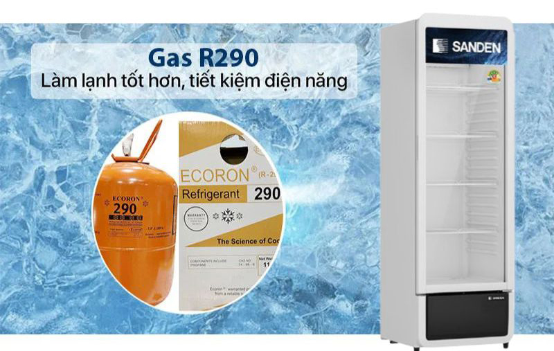 Tủ mát 1 cánh kính Sanden Intercool SPC-0290 - Hàng chính hãng