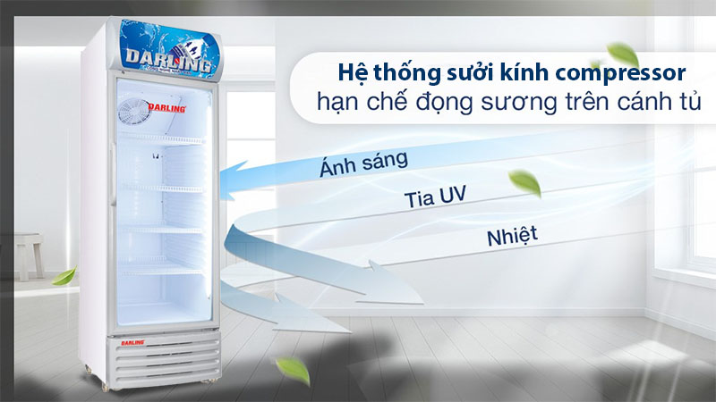 Tủ mát 1 cánh 280 lít Darling DL-2800A - Hàng chính hãng