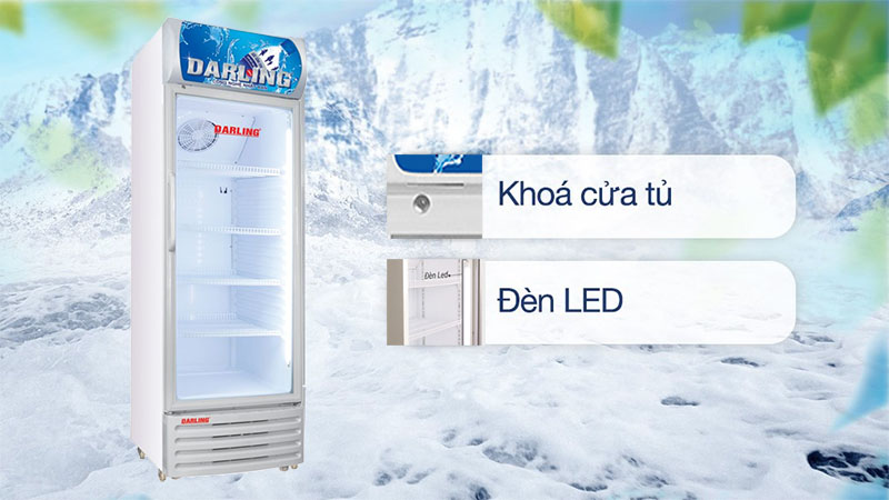 Tủ mát 1 cánh 280 lít Darling DL-2800A - Hàng chính hãng