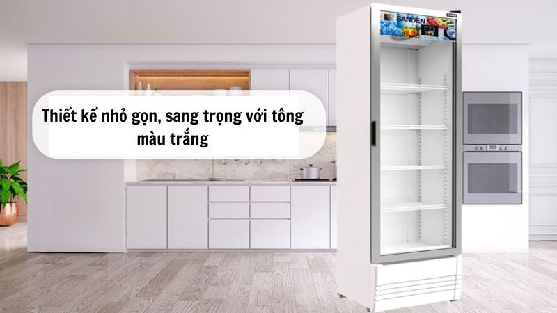 Tủ mát 1 cánh kính Sanden Intercool SPD-0400P - Hàng chính hãng