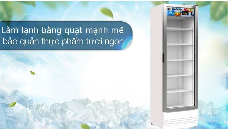 Tủ mát 1 cánh kính Sanden Intercool SPD-0500P - Hàng chính hãng