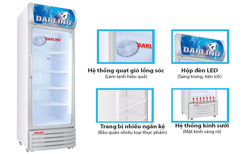 Tủ mát 1 cửa Darling DL-3200AL - Hàng chính hãng