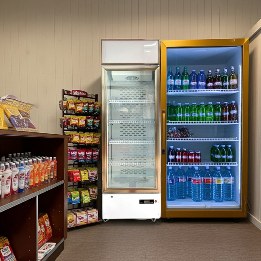 Tủ mát 1 cửa kính Lightcool LC-328F 328L Trắng - Hàng chính hãng