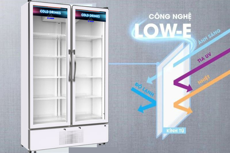 Tủ mát 2 cánh kính Sanden SPD-1000P - Hàng chính hãng
