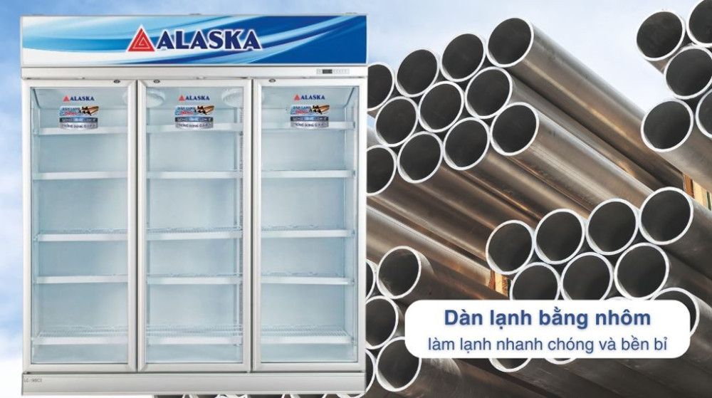Tủ mát 3 cánh Alaska 1500 lít LC-1500C3 - Hàng chính hãng