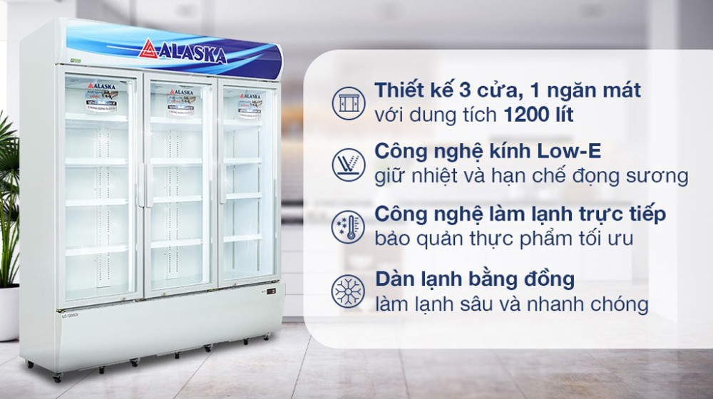 Tủ mát Alaska LCI-1200C3 ( 1200 lít ) - Hàng chính hãng