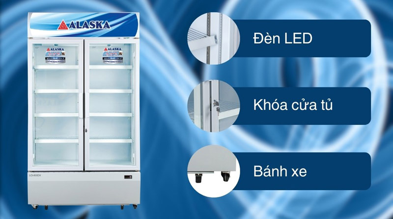 Tủ mát Alaska inverter 800 lít LCI-800C - Hàng chính hãng
