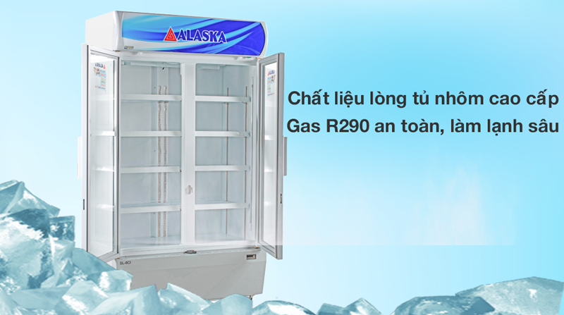 Tủ mát Alaska inverter 800 lít LCI-800C - Hàng chính hãng