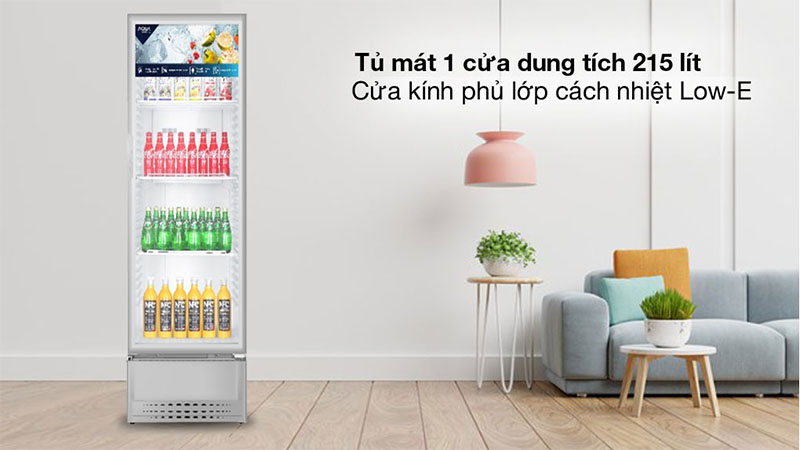 Dung tích của Tủ mát Aqua 215 lít AQS-AF340N