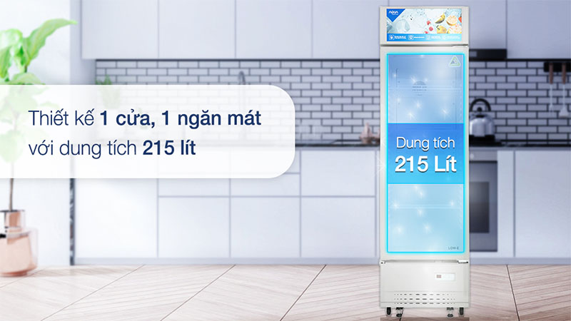 Tủ mát Aqua 215 lít AQS-AF340S - Hàng chính hãng